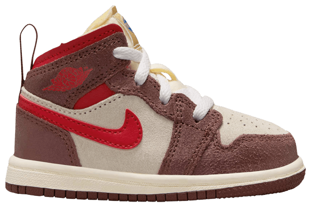 

Кроссовки Air Jordan 1 Mid SE TD 'Breakfast', коричневый