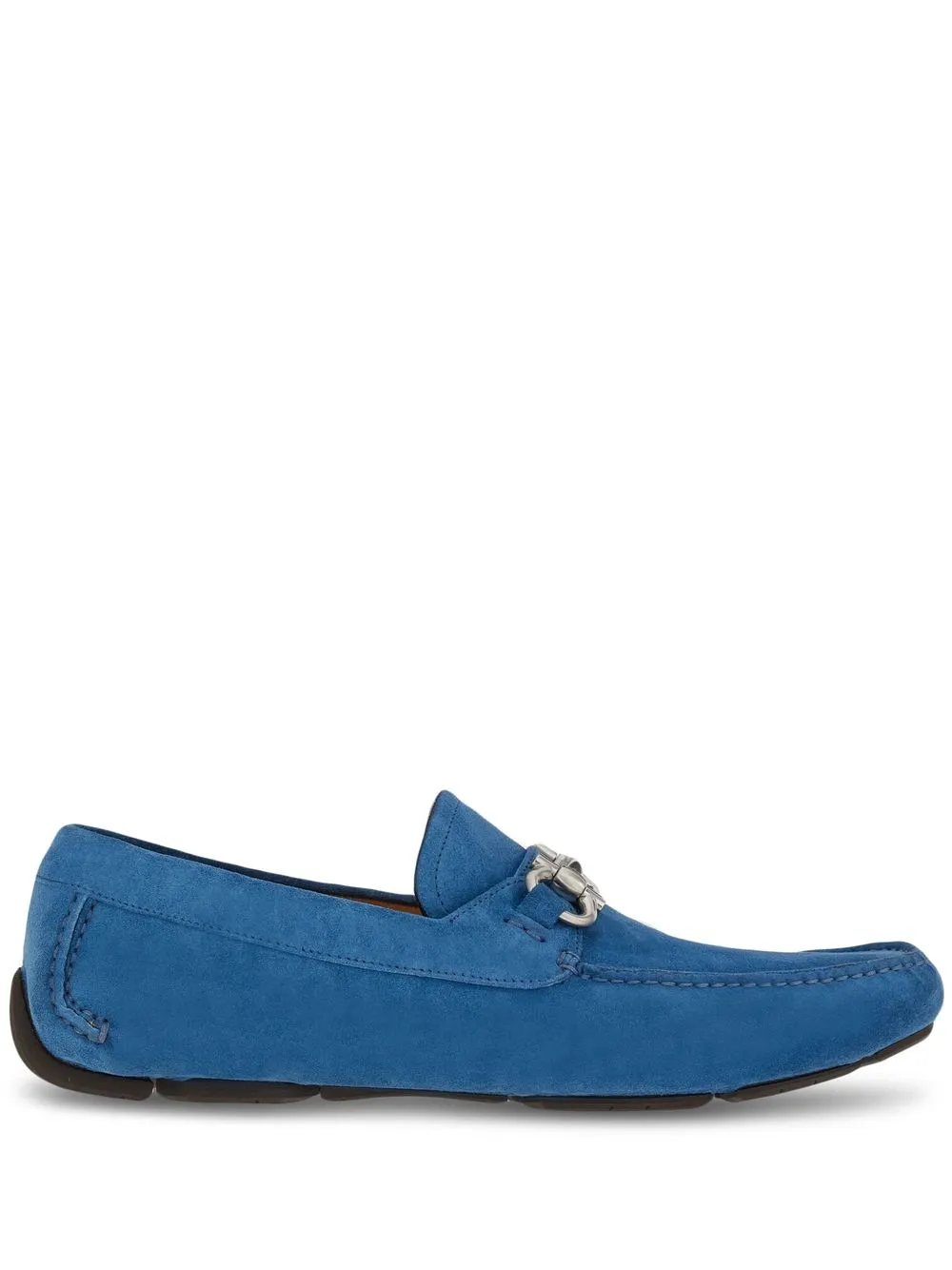 

Лоферы с декором Gancini Ferragamo, синий