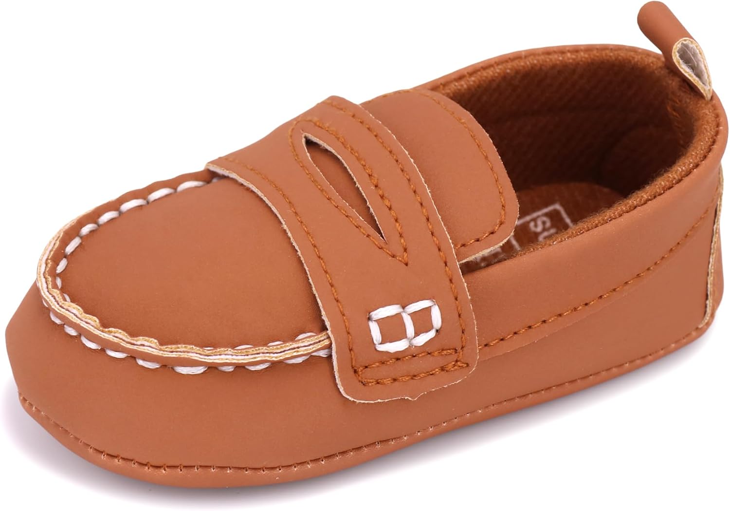 

Детские мокасины LONSOEN для девочек и мальчиков, обувь для первых шагов, 230 Brown