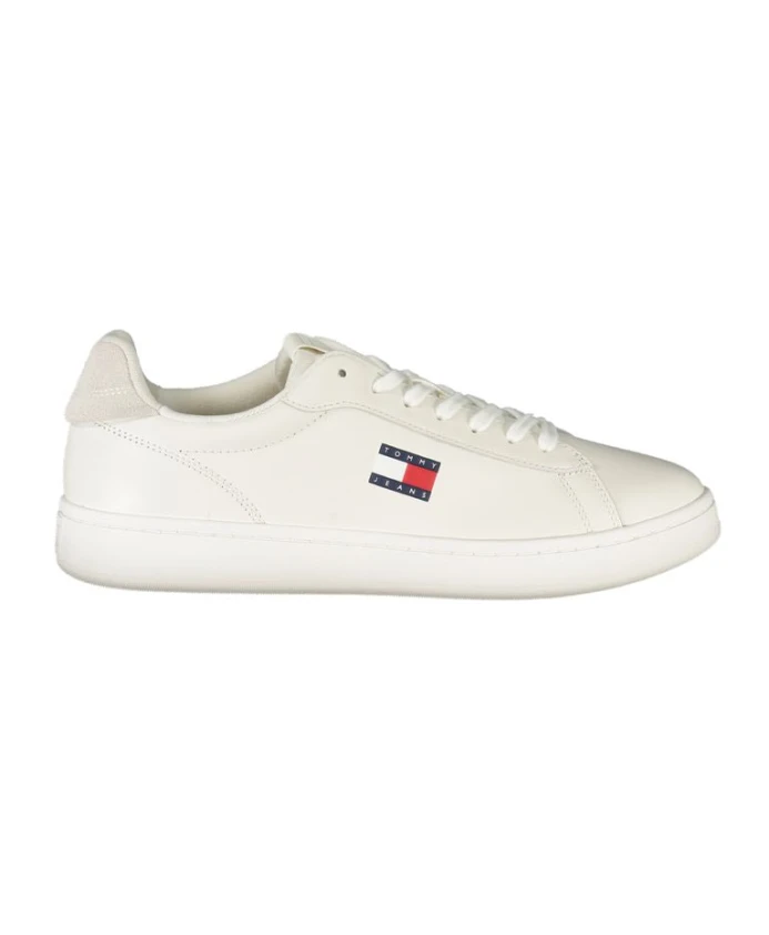 

Белые кожаные мужские кроссовки Tommy Hilfiger, белый