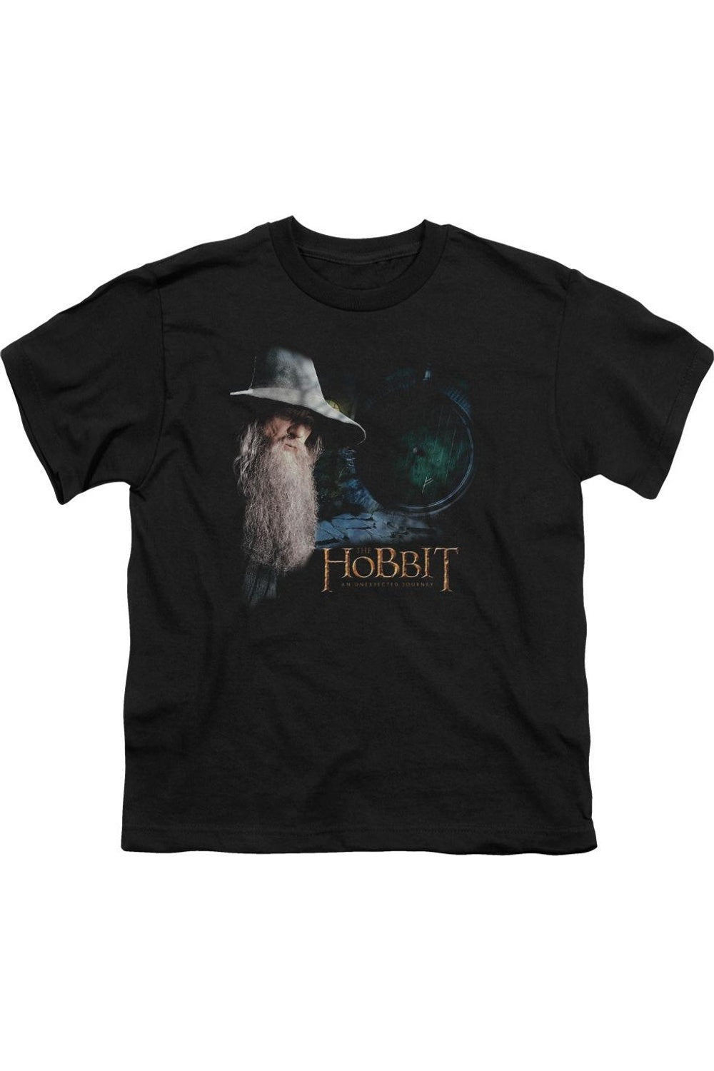 

Футболка с коротким рукавом для детей "The Hobbit The Door" Gildan, черный