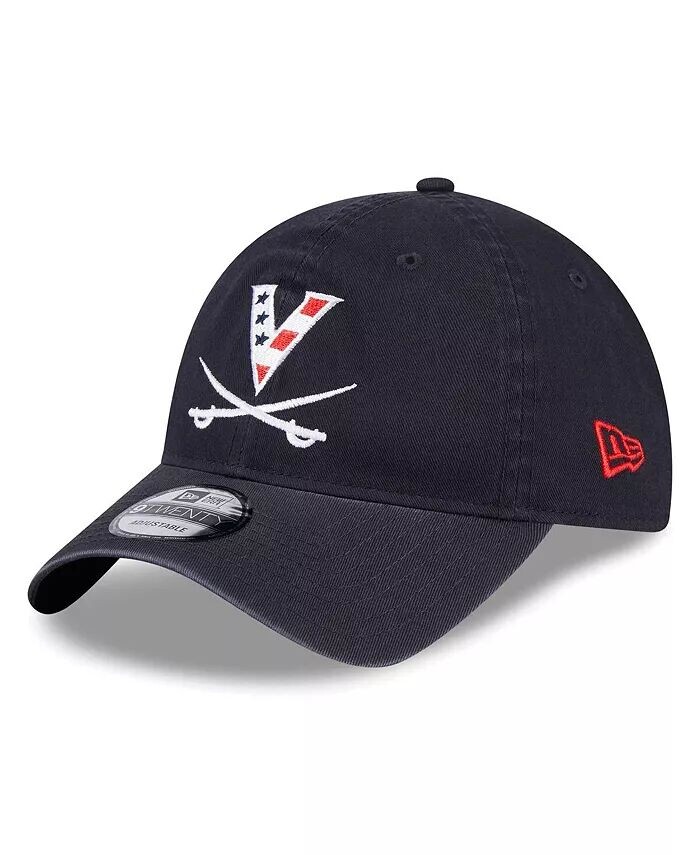 

Мужская темно-синяя регулируемая шляпа Virginia Cavaliers Red, White & Hoo 9TWENTY Trucker New Era, синий