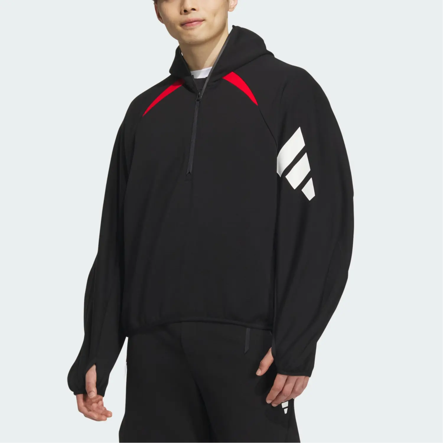 ФУТУРИСТИЧНЫЙ СВИТШОТ PRE FW24 Мужской черный Adidas — фото 4