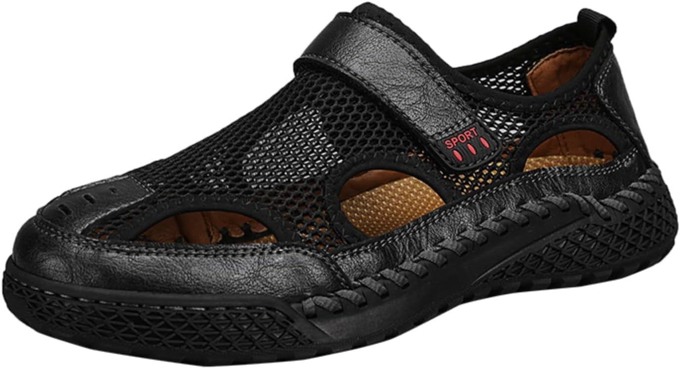 

Мужские летние сандалии для спорта и путешествий, легкие дышащие сандалии, пляжная обувь Ucilxi, черный