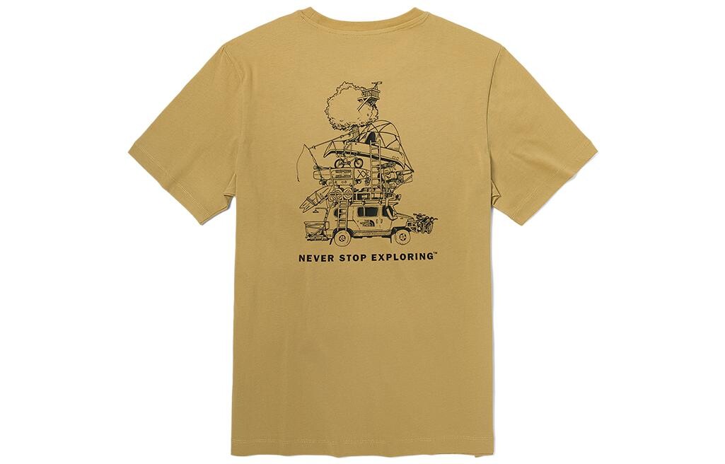 

Футболка для кемпинга мужская хаки The North Face, хаки