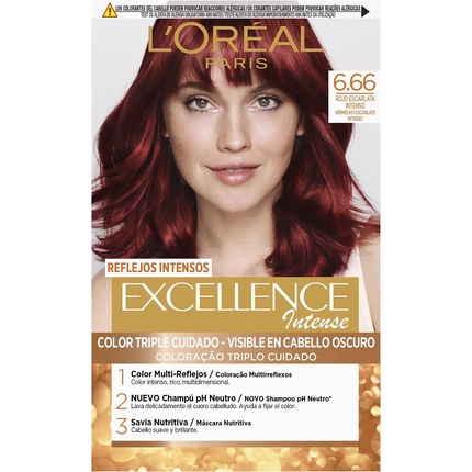 

Excellence Intense Number 6.66 Краска для волос Ярко-красный, L'Oreal