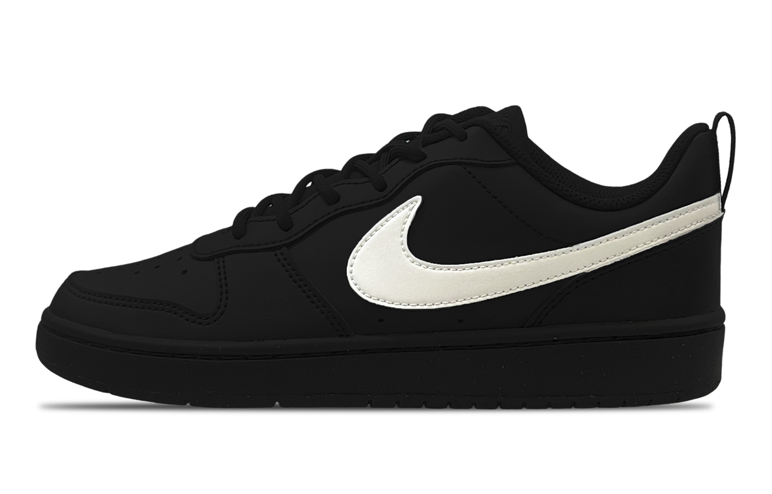 

Nike Court Borough Противоскользящие Низкие Детские Скейтбординг Кроссовки Черные Подростковые