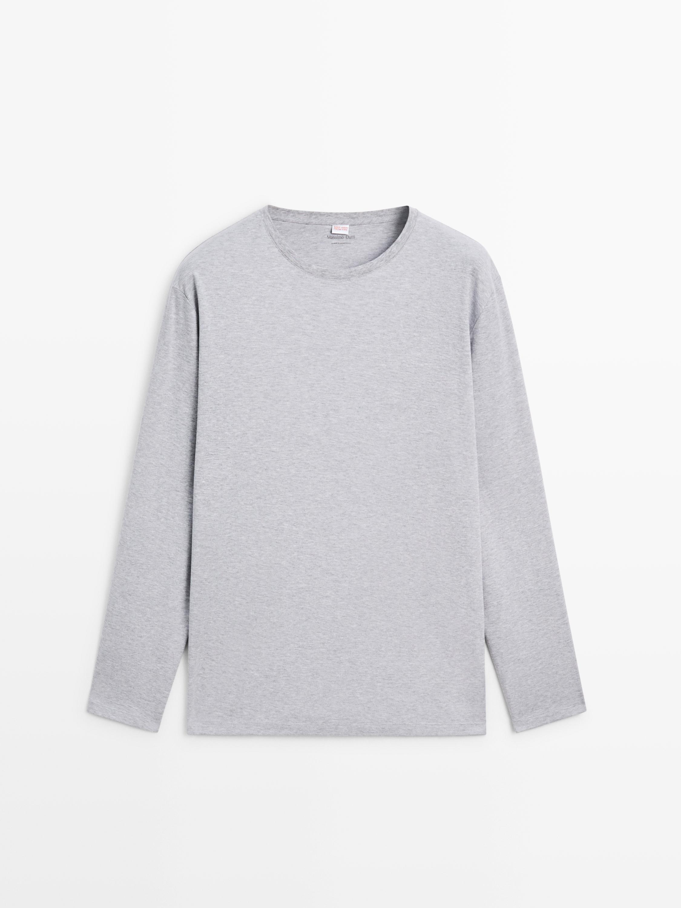 

Полосатая пижама из 100% хлопка с лонгсливом Massimo Dutti, blue