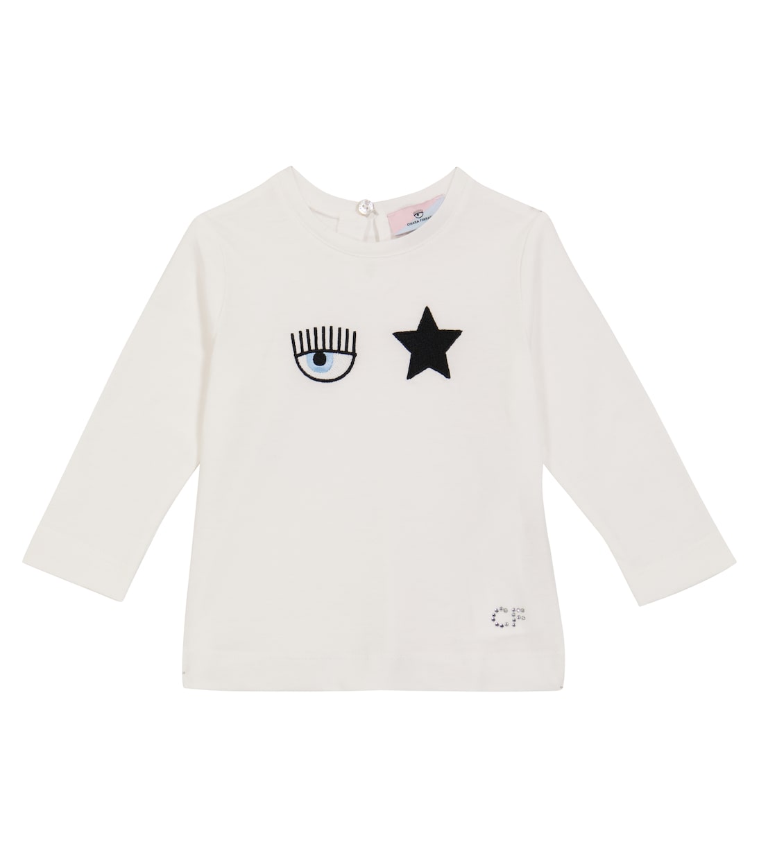 

Хлопковая футболка для малышей из коллаборации с Chiara Ferragni Monnalisa, белый