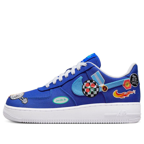 Кроссовки air force 1 '07 'patched up - los angeles' Nike, синий