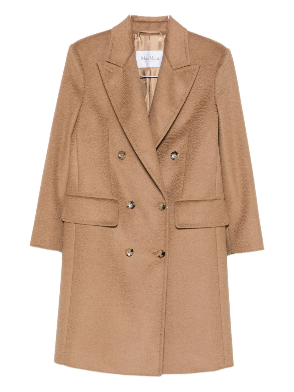 

Двубортное пальто MAX MARA, нейтральный