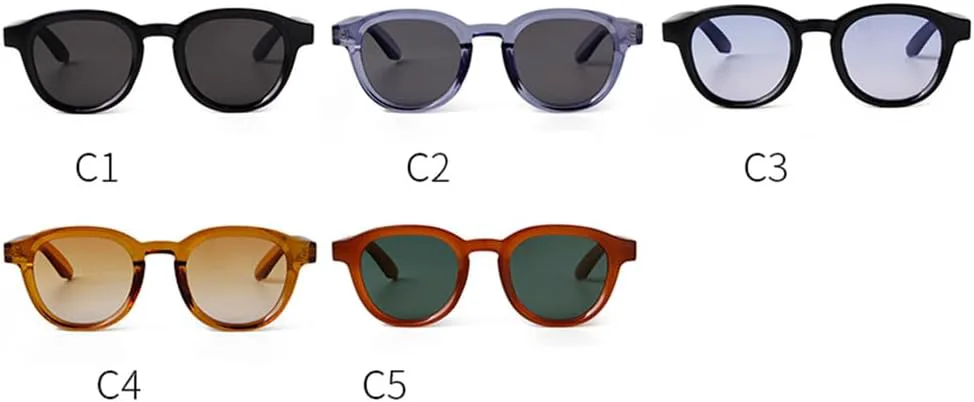 

Круглые солнцезащитные очки для женщин и мужчин с заклепками, предназначенные для занятий спортом на открытом воздухе, бега и путешествий UYPTK, C4 Gradient Tea