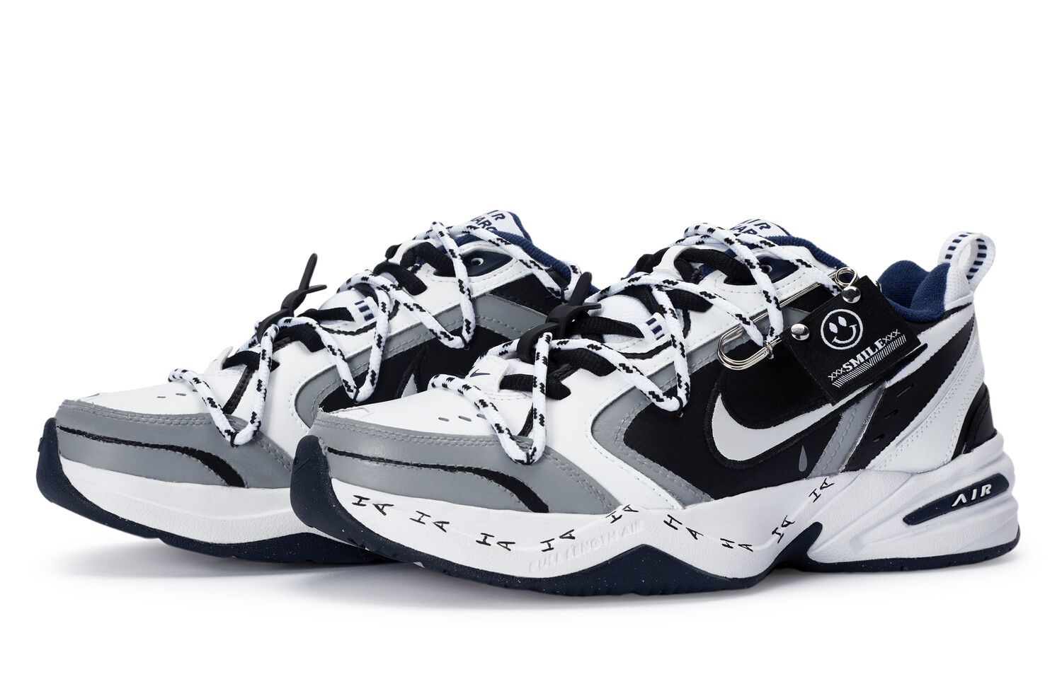 

Массивные кроссовки Nike Air Monarch 4 унисекс, White/Black/Gray