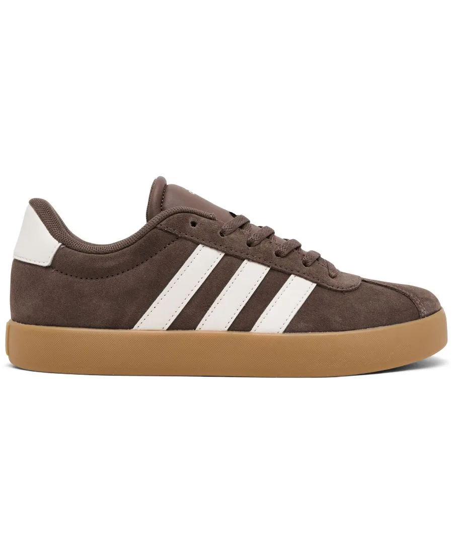 Детские повседневные кроссовки VL Court 3.0 от Finish Line Adidas, earth strata, белый — фото 2