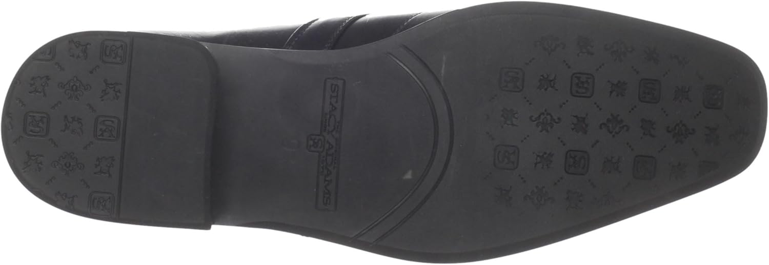 Мужские лоферы STACY ADAMS Beau Moc Toe с пряжкой без шнуровки, черный — фото 4