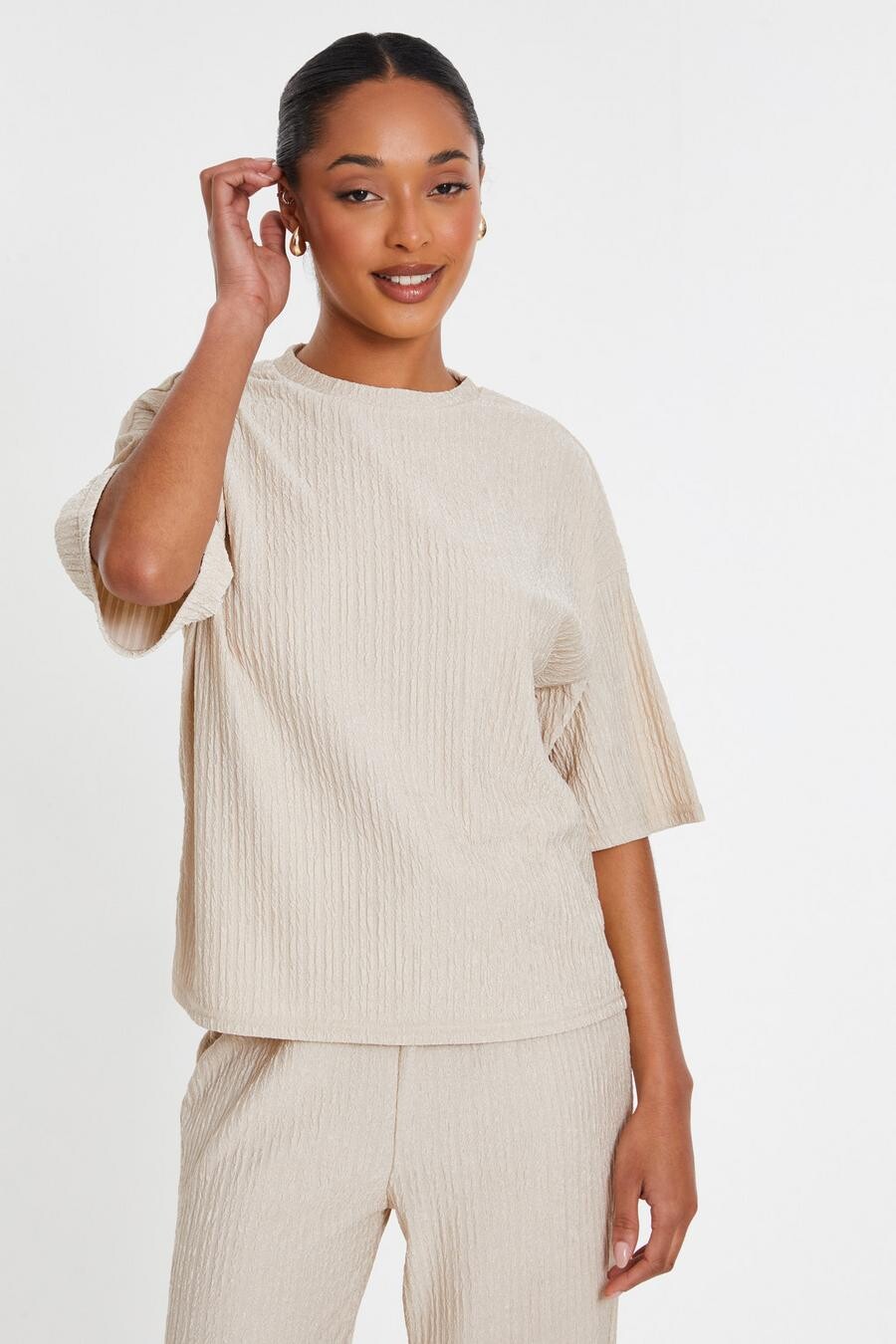 

Футболка с текстурой камня QUIZ Clothing