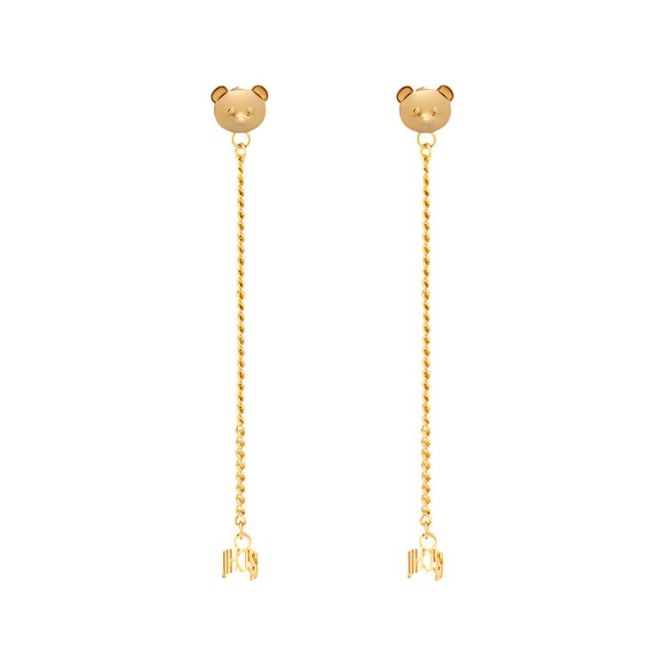 

Латунные серьги женские золотые MOSCHINO