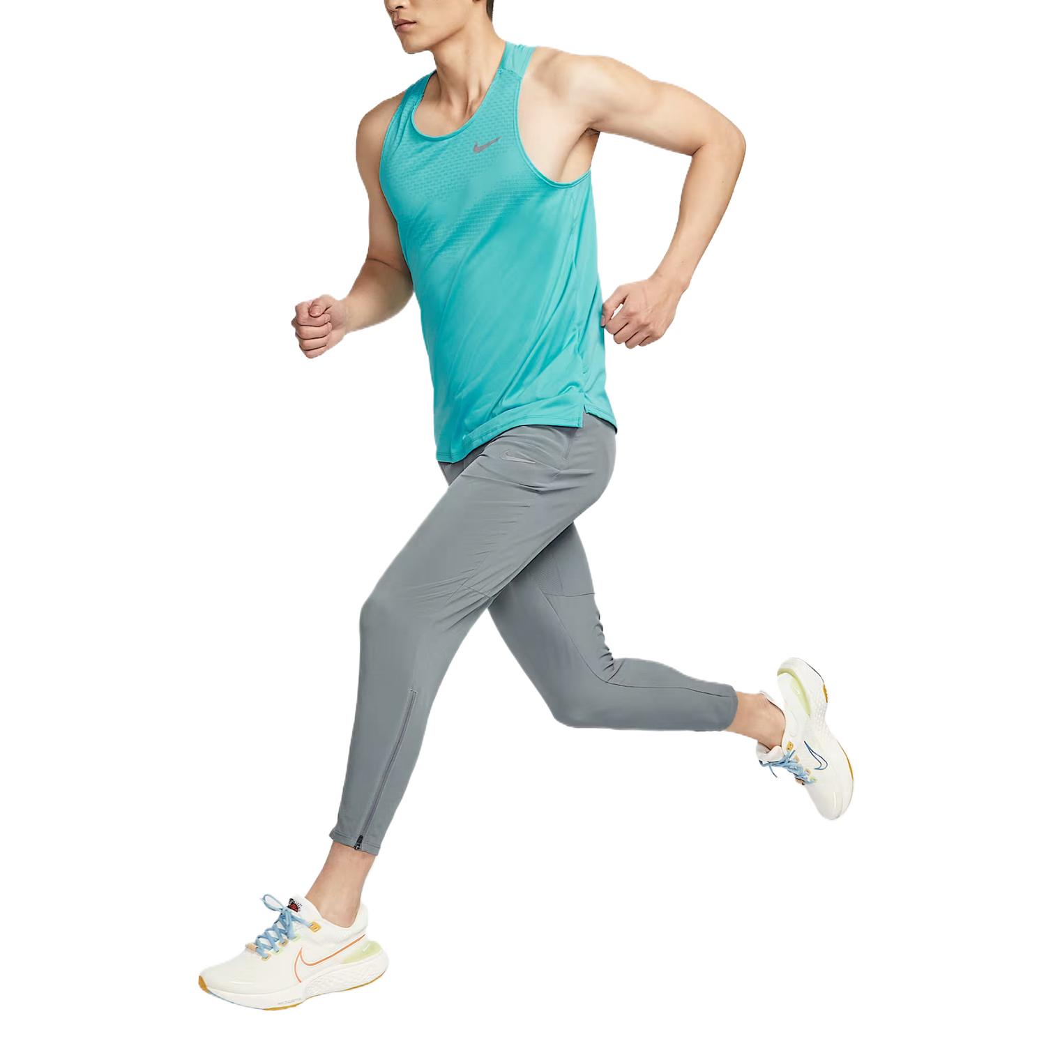 Мужская майка для бега Stride Dri FIT Adv Nike, зеленый — фото 4