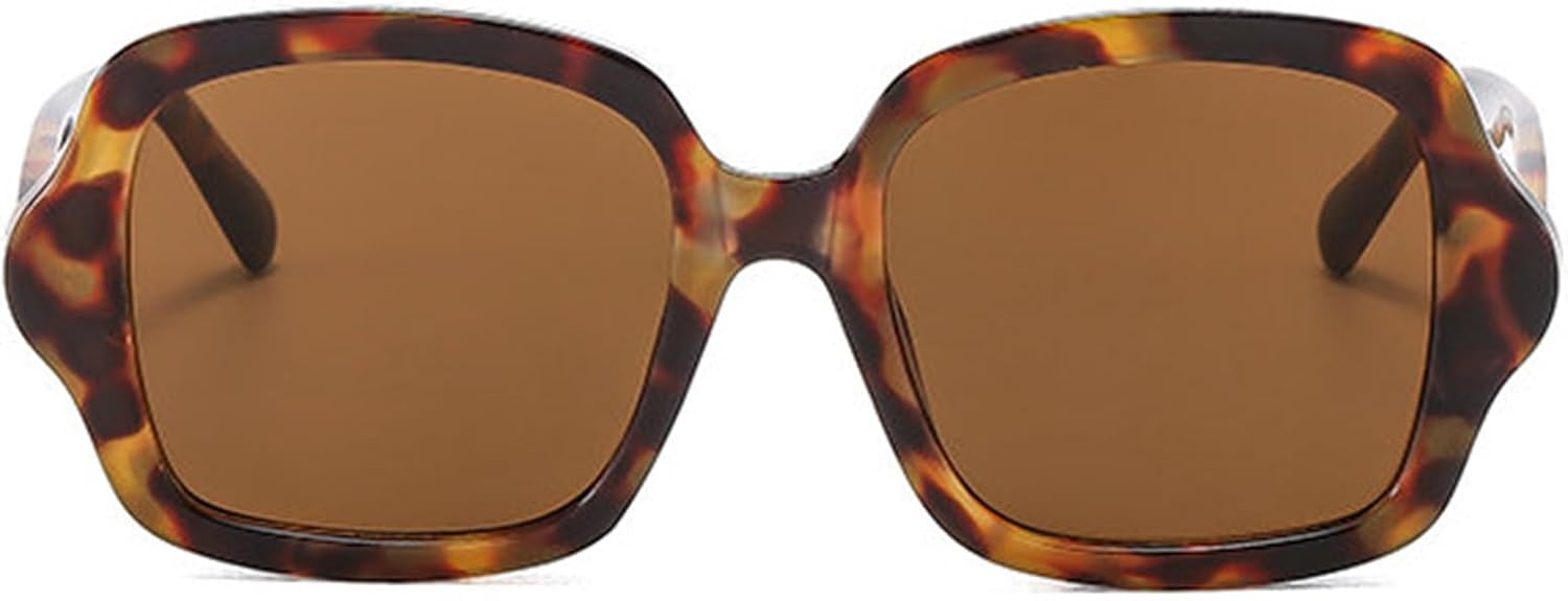 

Willochra Модные солнцезащитные очки большого размера квадратной формы для женщин с градиентным переходом цвета, винтажные дизайнерские солнцезащитные очки для мужчин, трендовые солнцезащитные очки с леопардовым принтом, Leopard