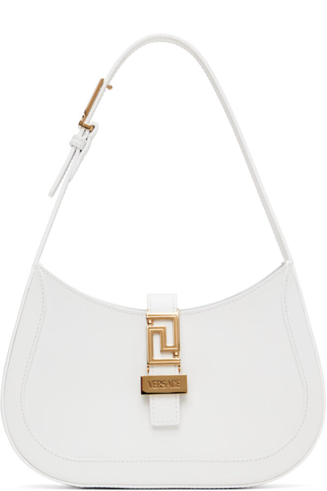 

Маленькая белая сумка с изображением богини Греки Versace