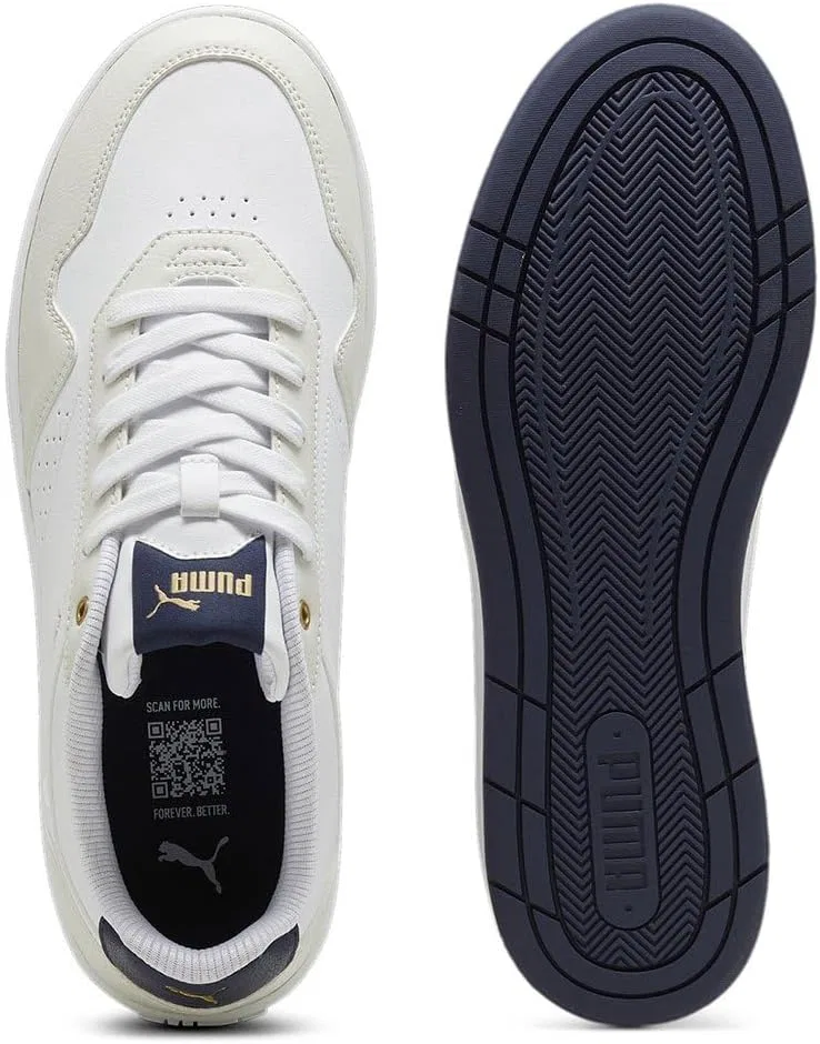 Кроссовки PUMA Unisex Court Classic, Puma White Vapor Gray Puma Navy — фото 3