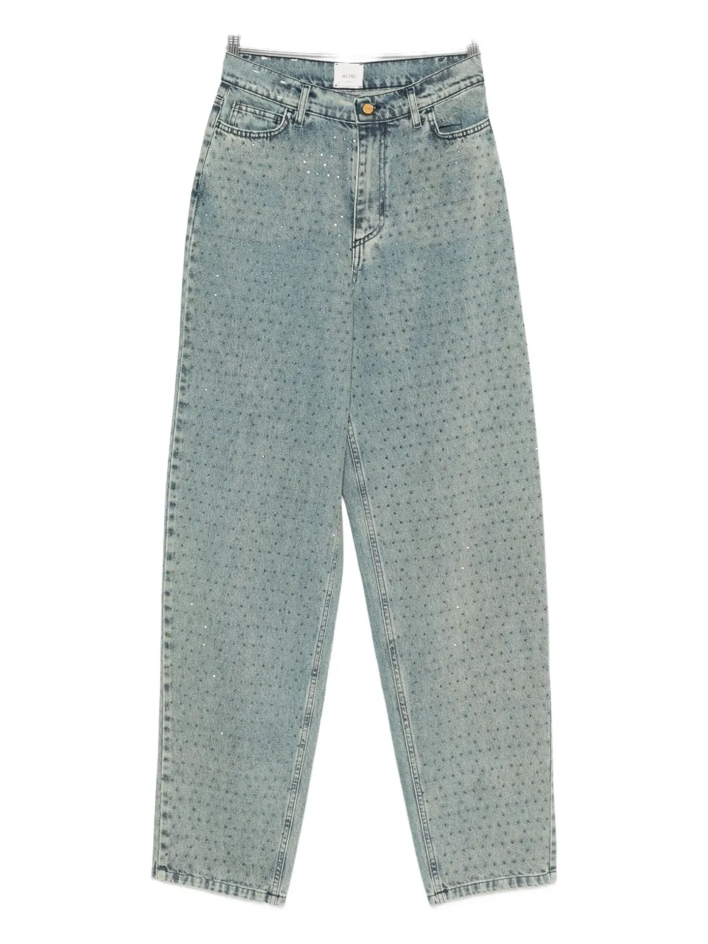 

Джинсы, украшенные стразами Alysi, синий