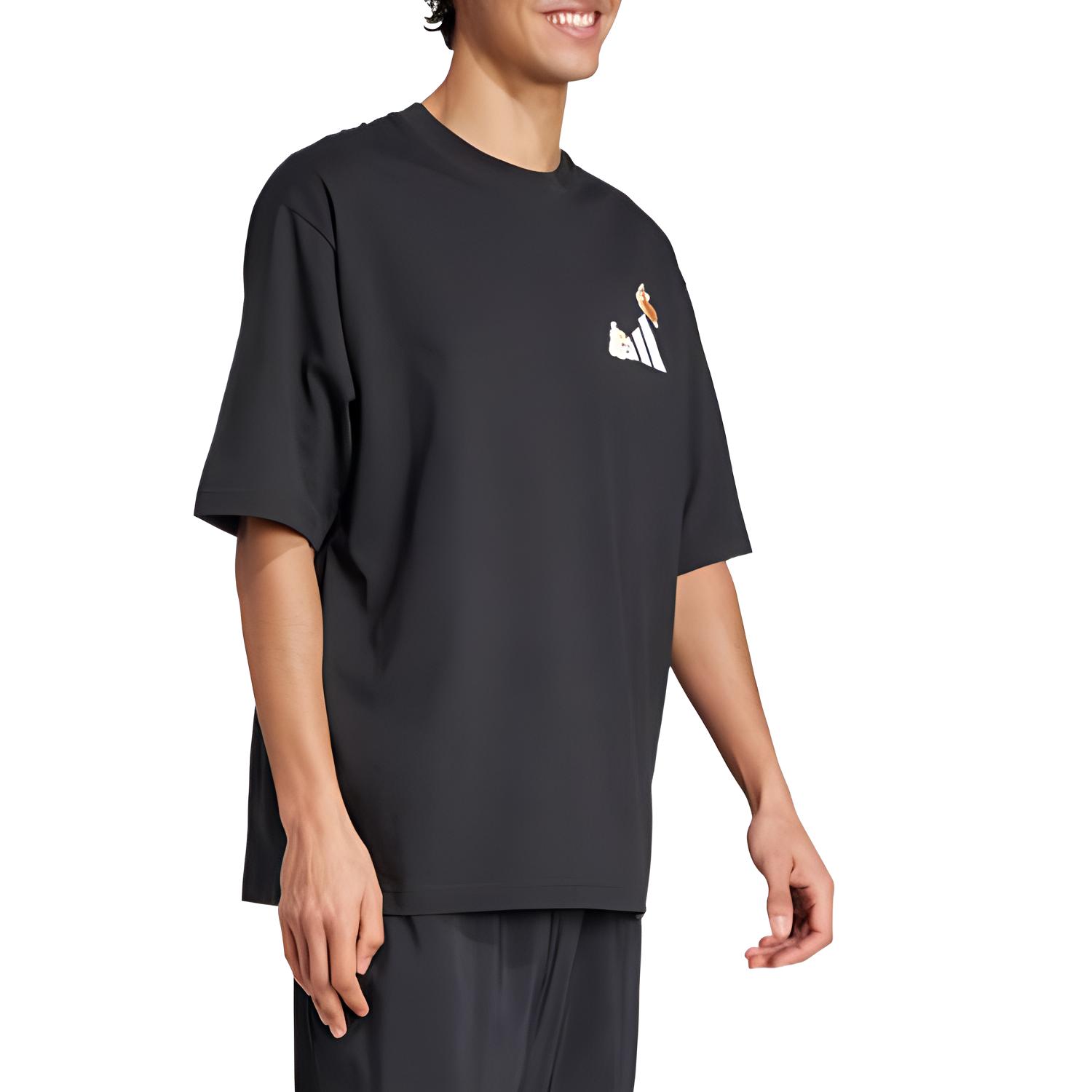 Adidas Футболка SS25 Unisex Black — фото 3
