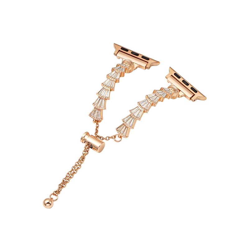 

CHENSONG Часы Strap Apple Compatibility Metal, Rose Gold [Single Strap]