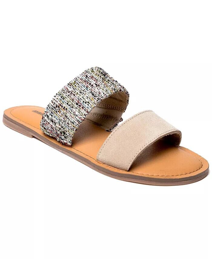 

Женские шлепанцы Franky с двумя ремешками Minnetonka, белый