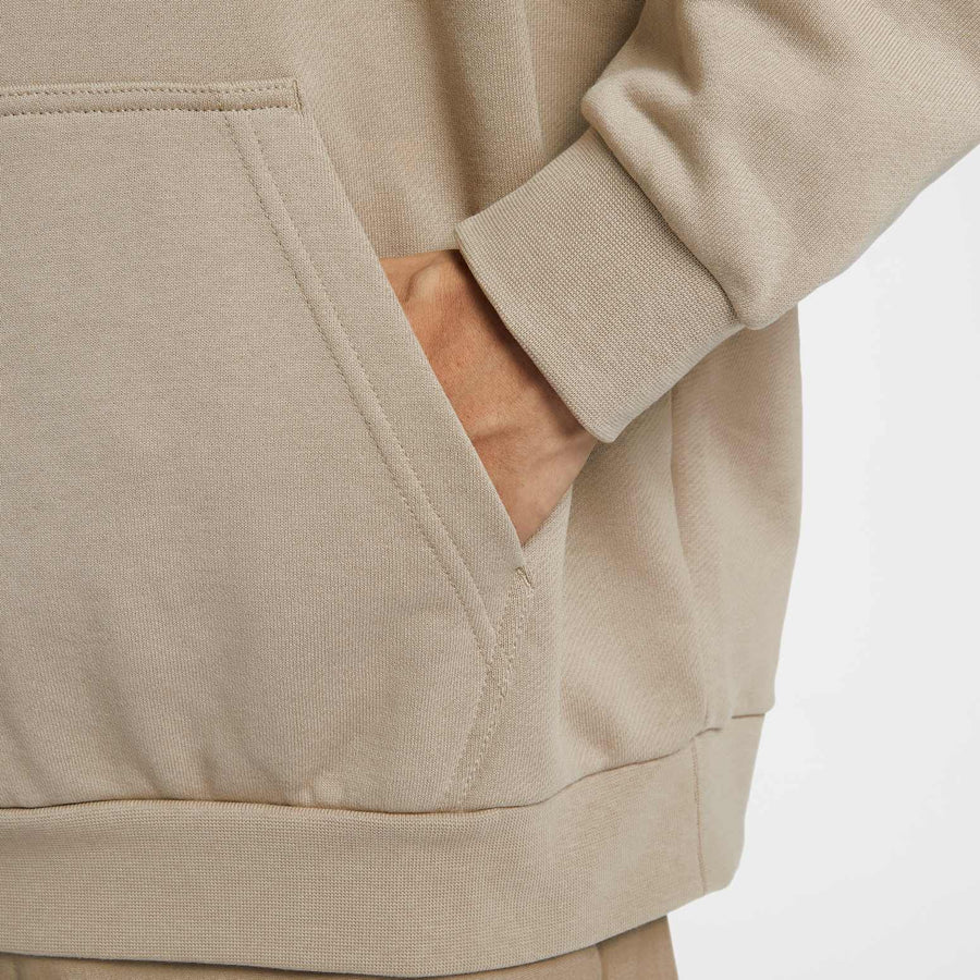 Худи Nike Club FT Oversized Po Hoodie 'Beige', бежевый — фото 3