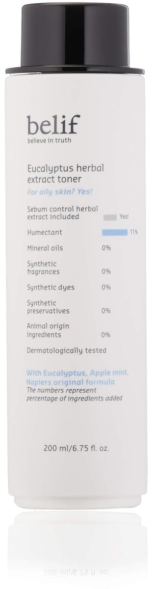 

Belif Eucalyptus Herbal Extract Toner, освежающий тоник для лица, 200 мл