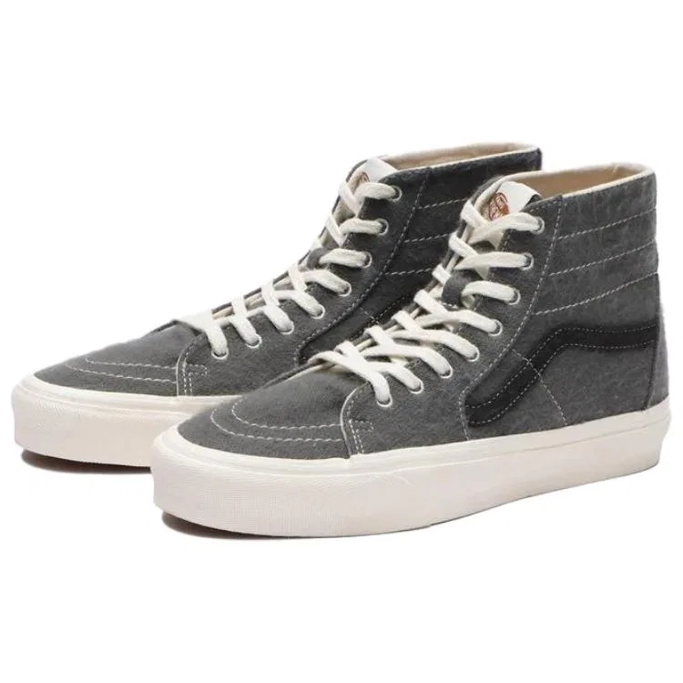 Кеды скейтбордические Vans Sk8-Hi Tapered серые — фото 4