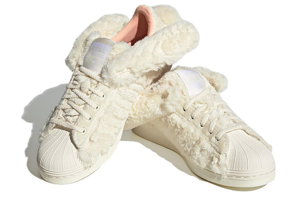 Кроссовки оригиналы суперзвезда x тающая грусть Adidas, белый — фото 3