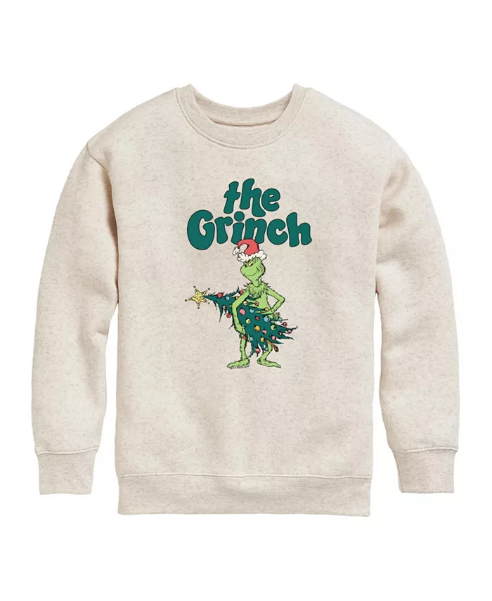 

Флисовый топ с рисунком Гринча и дерева для больших девочек The Grinch, белый