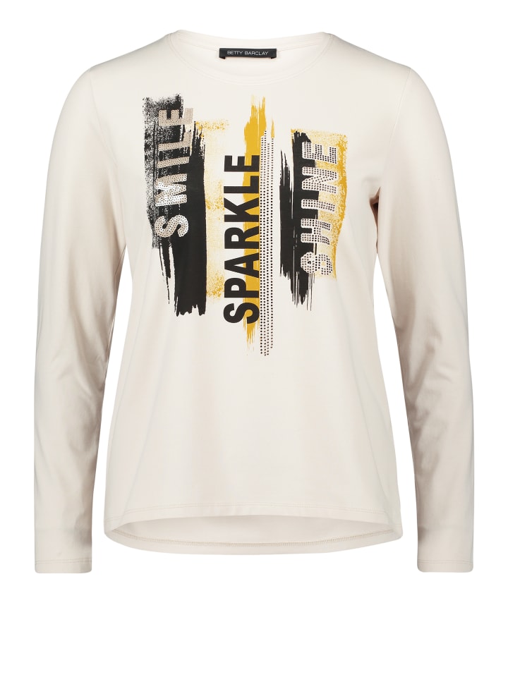 

Базовая рубашка с принтом в бежево-серо-коричневом цвете Betty Barclay