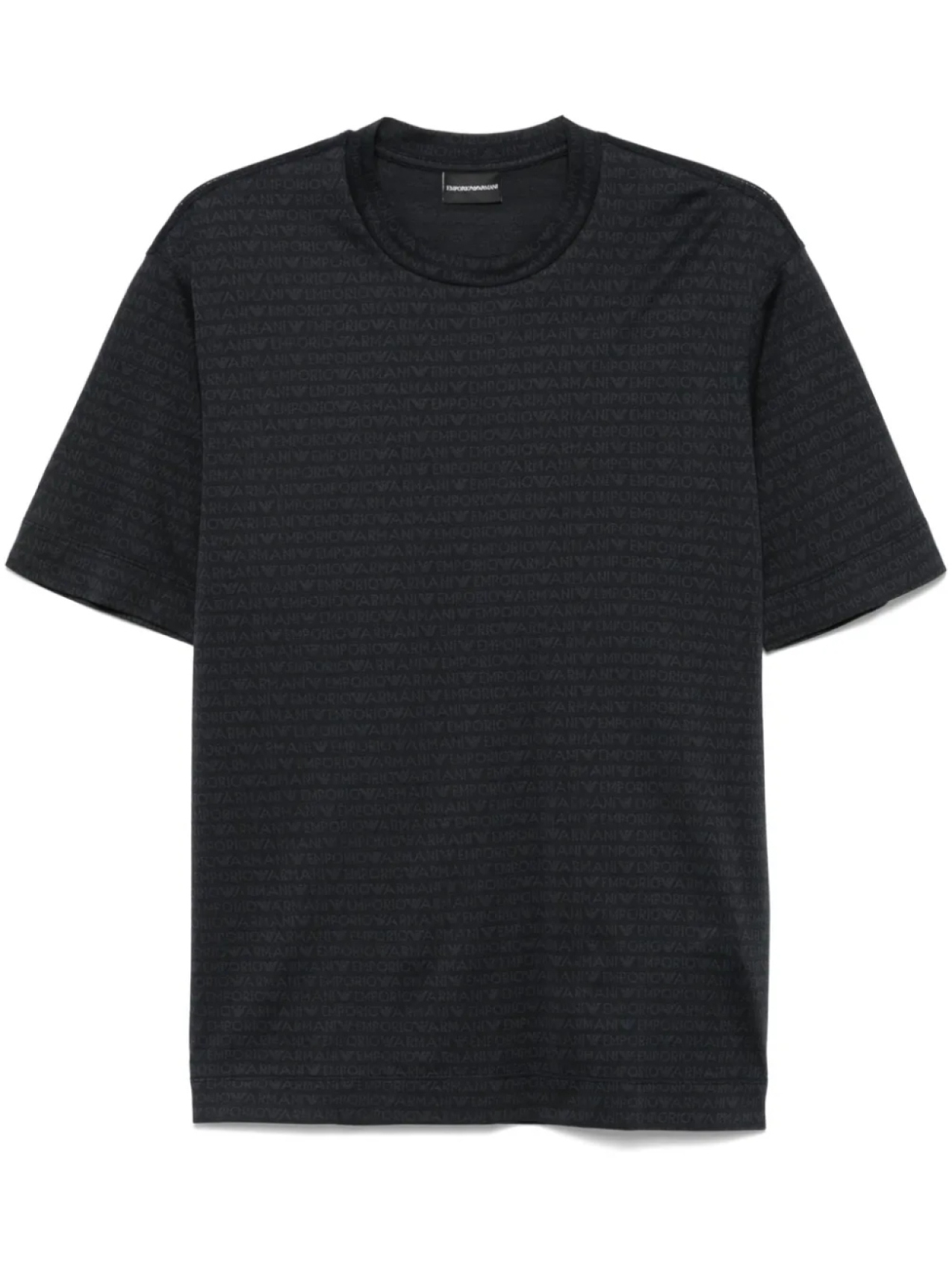 

Футболка с монограммой Emporio Armani, черный