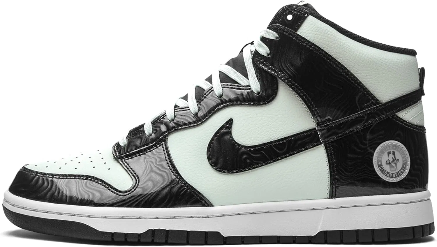 Мужские баскетбольные кроссовки Nike Dunk Hi Retro, Barely Green Black Barely Green White Black