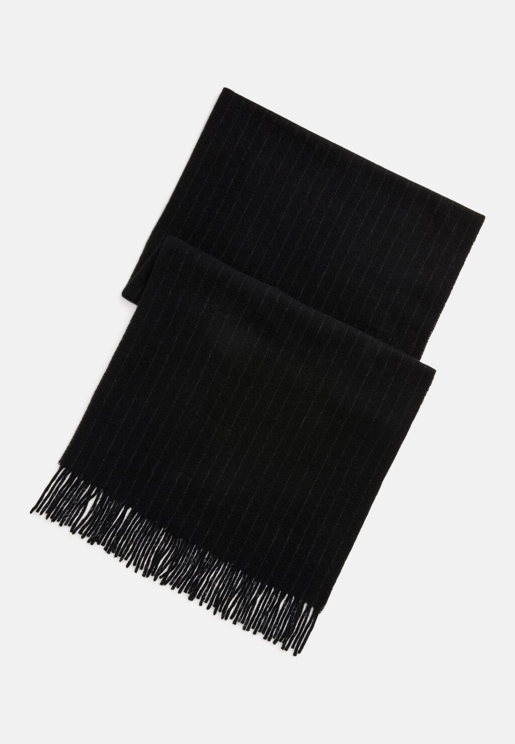 

Шарф PINSTRIPE CASHMERE WOOL SCARF Polo Ralph Lauren, черный