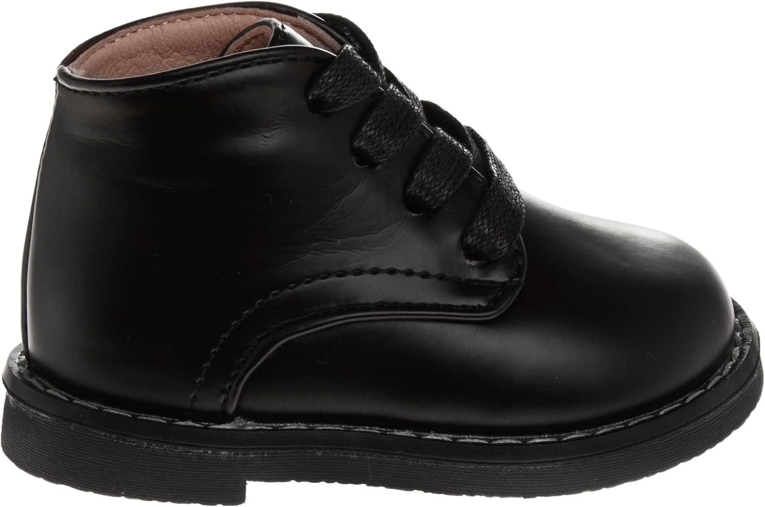 JOSMO Baby Boys Girls Unisex Walking Shoes First Step Walker Lightweight Synthetic Non-Slip High top (Infant-Toddler), Black — фото 3
