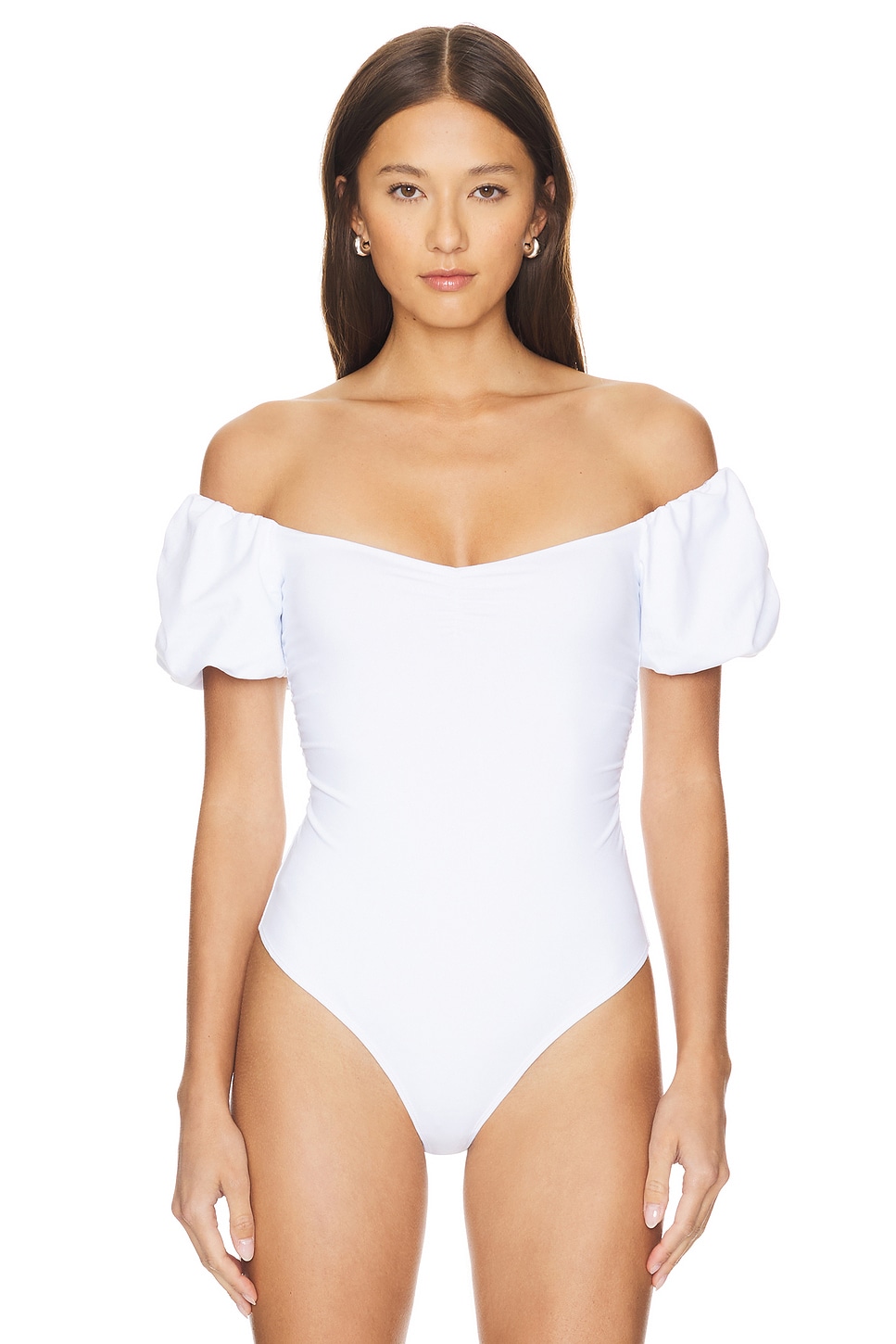 

X интимно fp bella боди в белом цвете Free People, белый