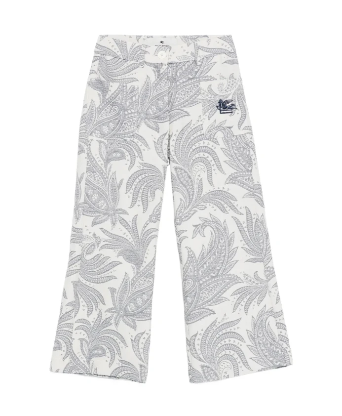 

Широкие брюки с узором «пейсли» Etro, бежевый