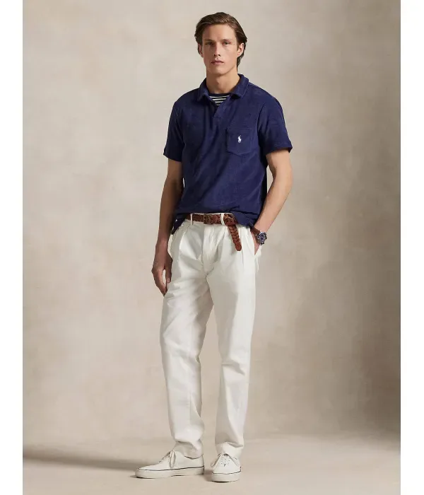 Поло Джонни regular fit Polo Ralph Lauren, темно-синий — фото 3