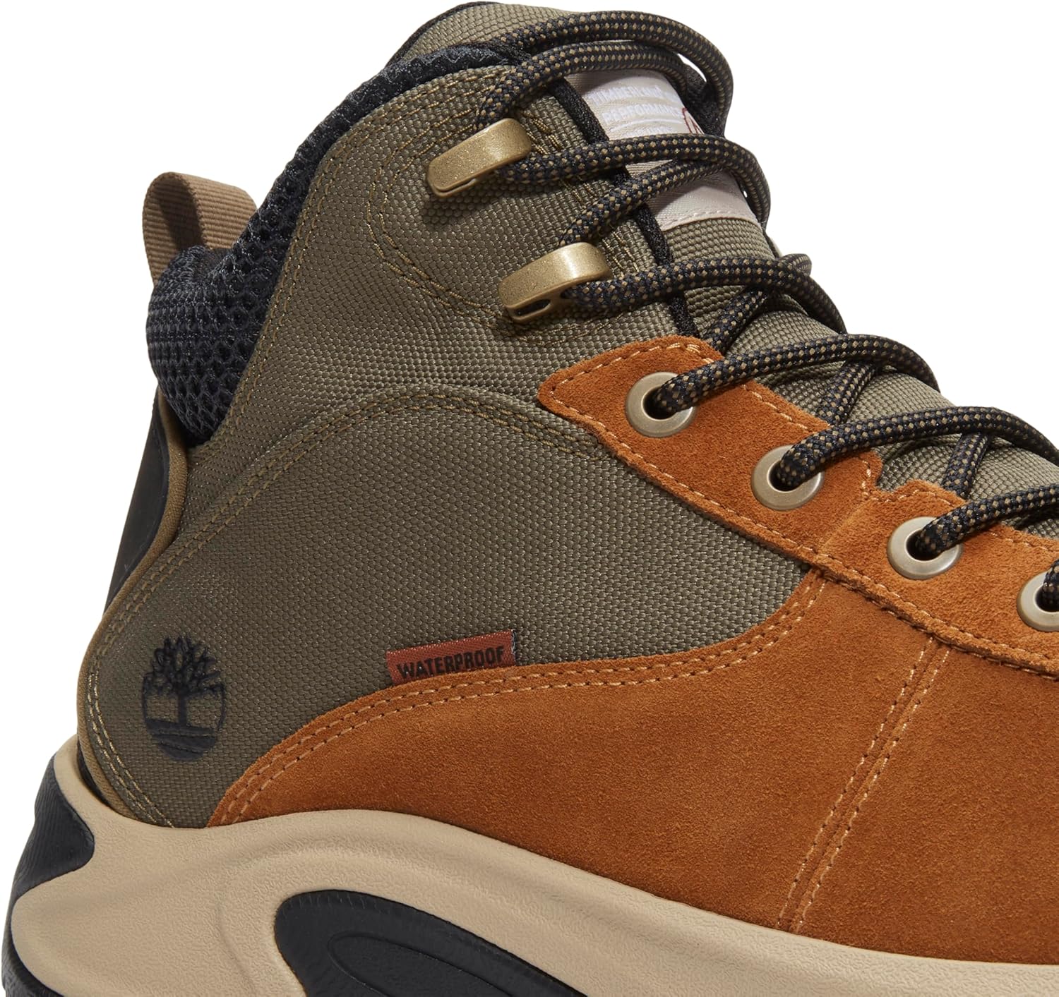 Timberland мужские Mt. Maddsen Peak Mid Lace-up Waterproof походные ботинки, Medium Brown Suede — фото 2