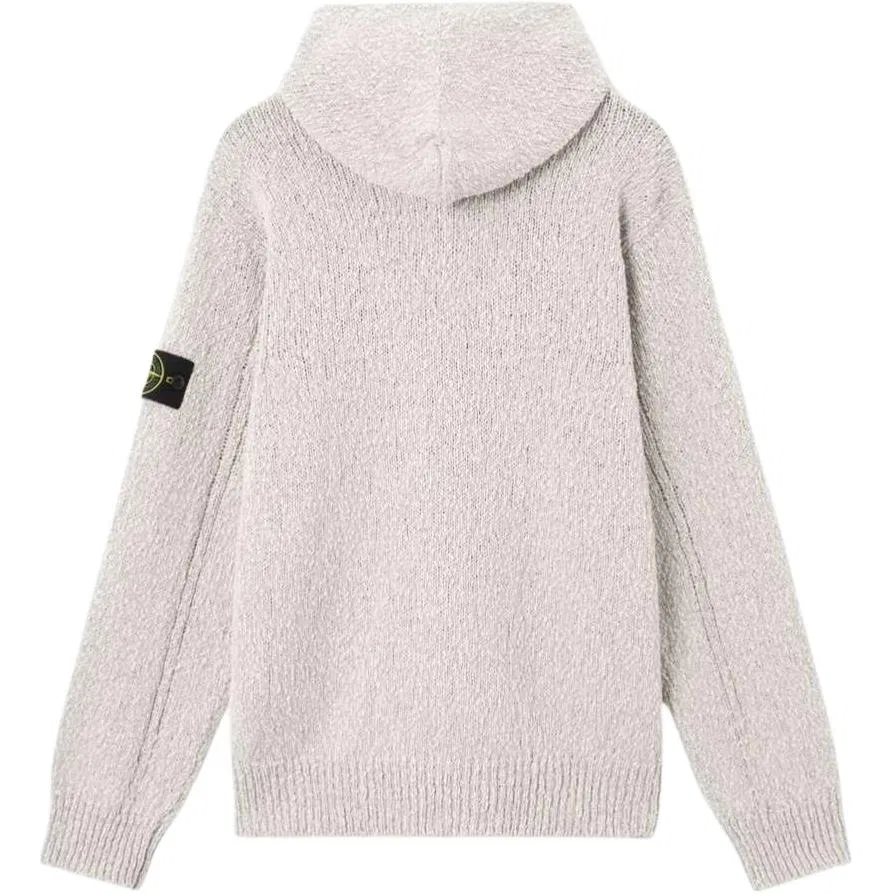 Худи на молнии Stone Island Pearl Gray — фото 3