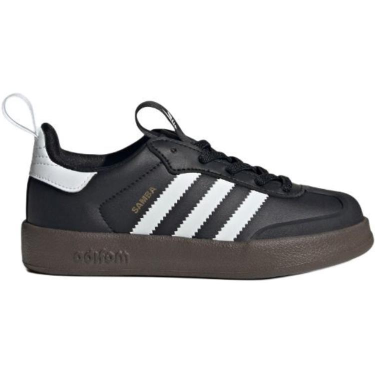 Износостойкие низкие кроссовки для скейтбординга Adifom Samba Adidas Originals, черный/белый — фото 2