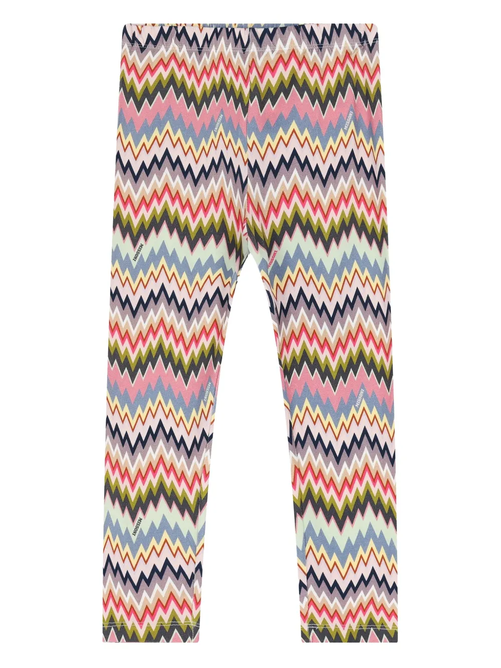 

Леггинсы с узором зигзаг Missoni Kids, розовый