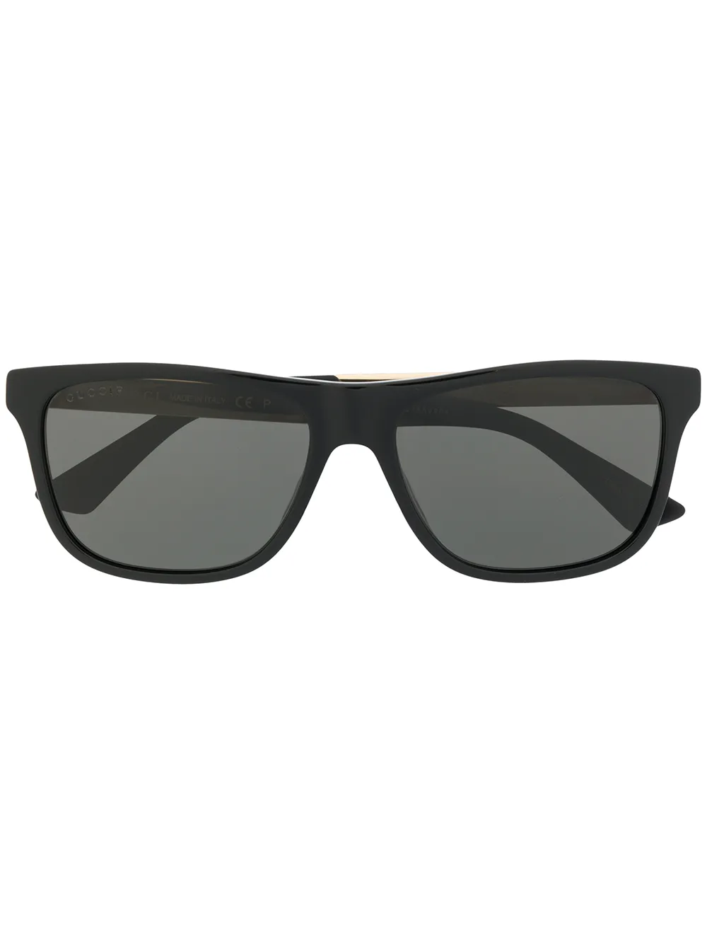 

Солнцезащитные очки в прямоугольной оправе Gucci Eyewear, черный