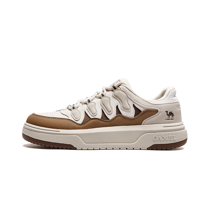 

Легкие низкие скейтборд-кроссовки для мужчин с эффектом увеличения роста CAMEL, бежевый/хаки