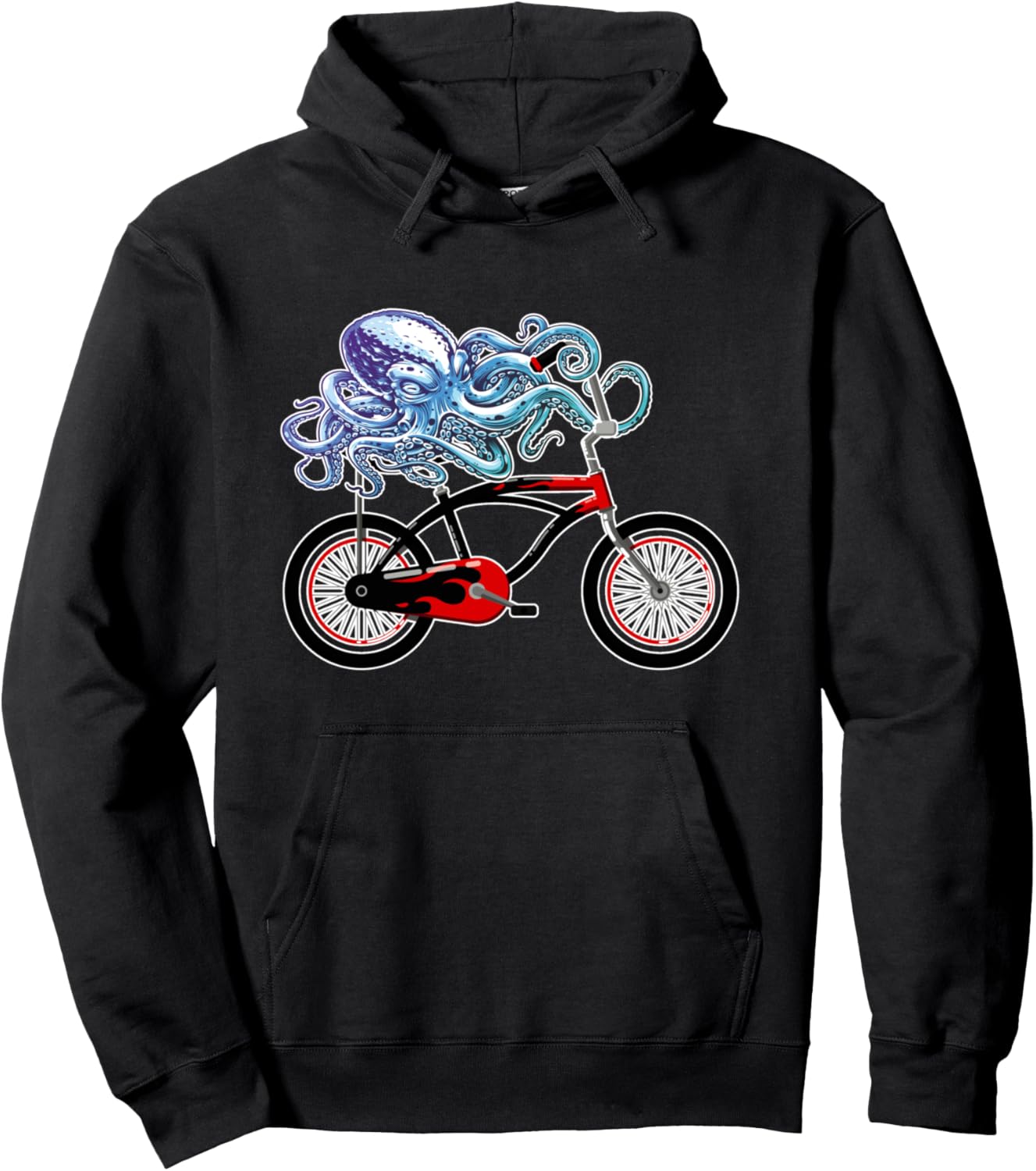 

Толстовка Lifetime Bicycle Island Marine Life Collection Bike Accessories Healthy Living Cool Art, черный