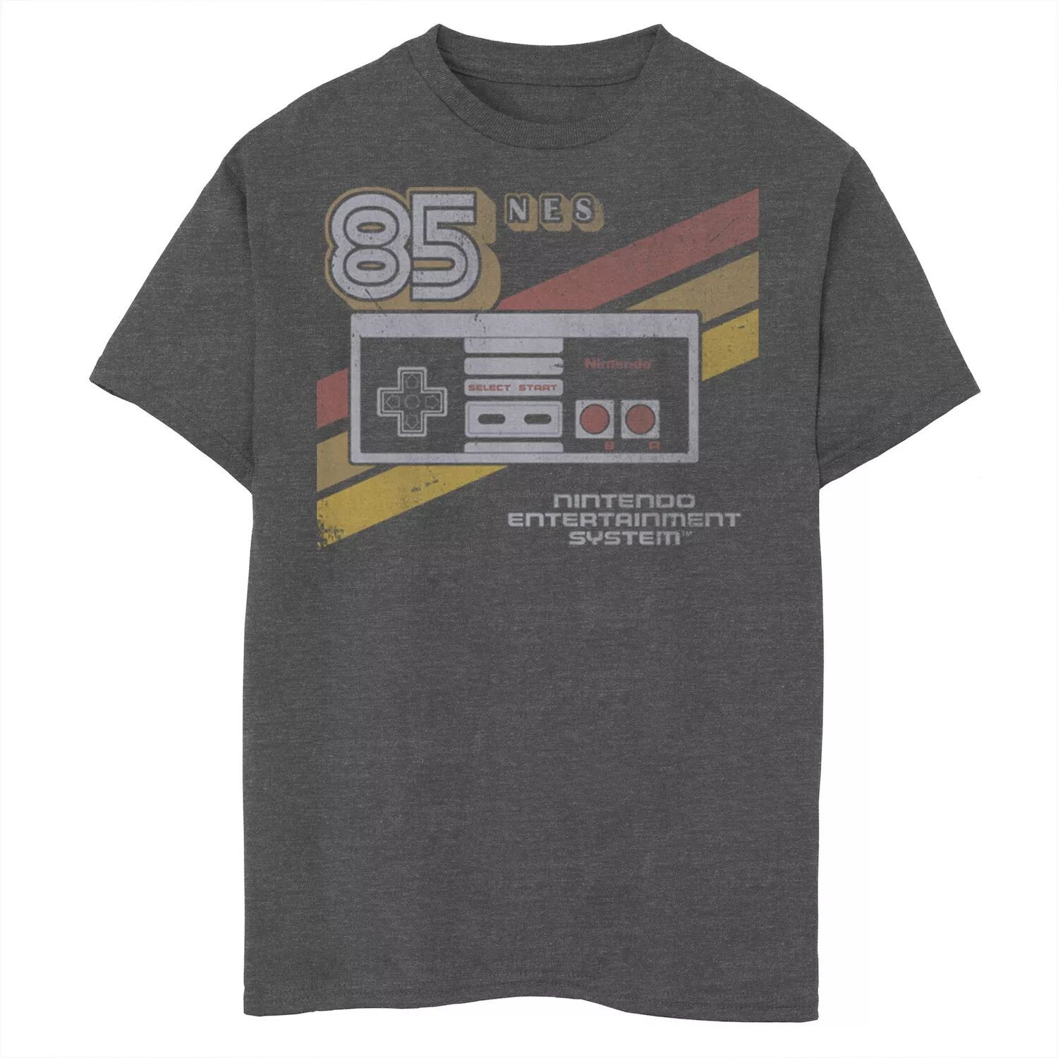 

Футболка с графическим изображением для контроллера Nintendo NES Retro Stripe 85 для мальчиков 8–20 лет Licensed Character